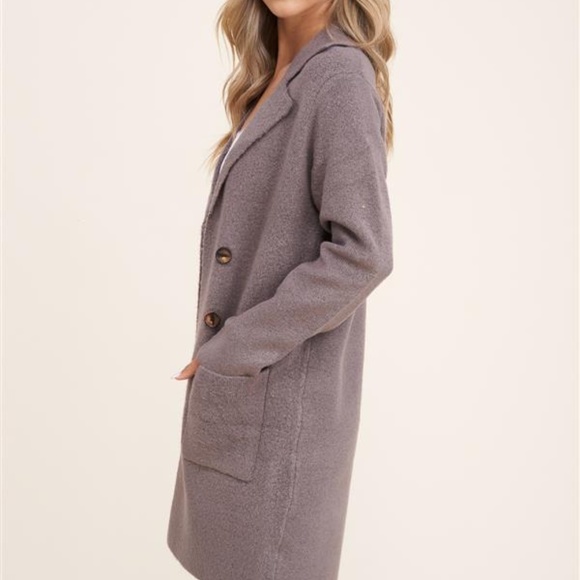 Last 1! NWT Open Front Cardigan Sweater Coat - Picture 4 of 6